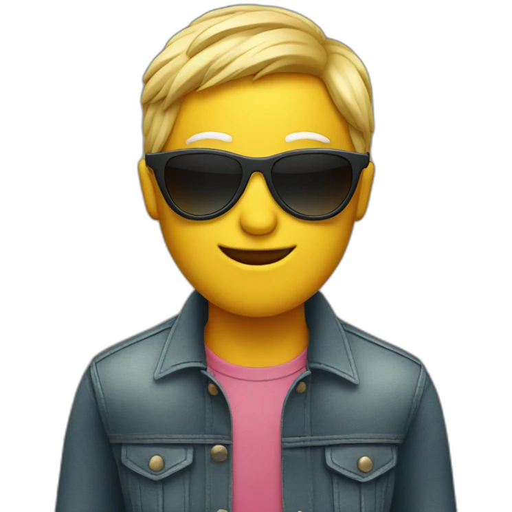 Heart with sunglasses emoji