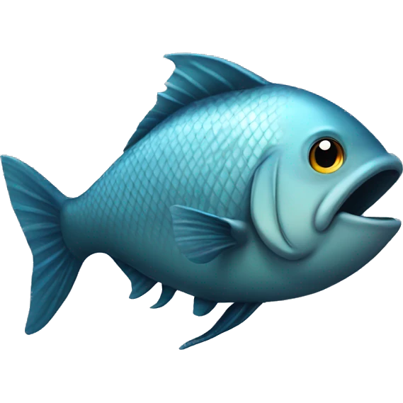 Fish with fin emoji