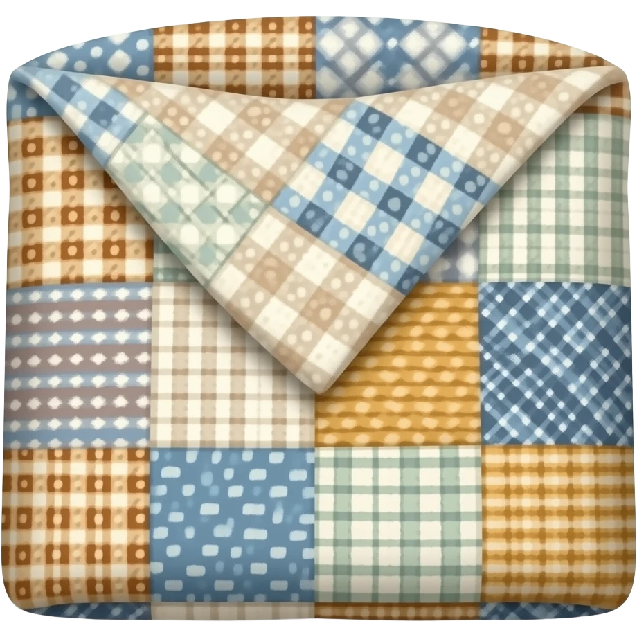 patchwork blanket folded emoji