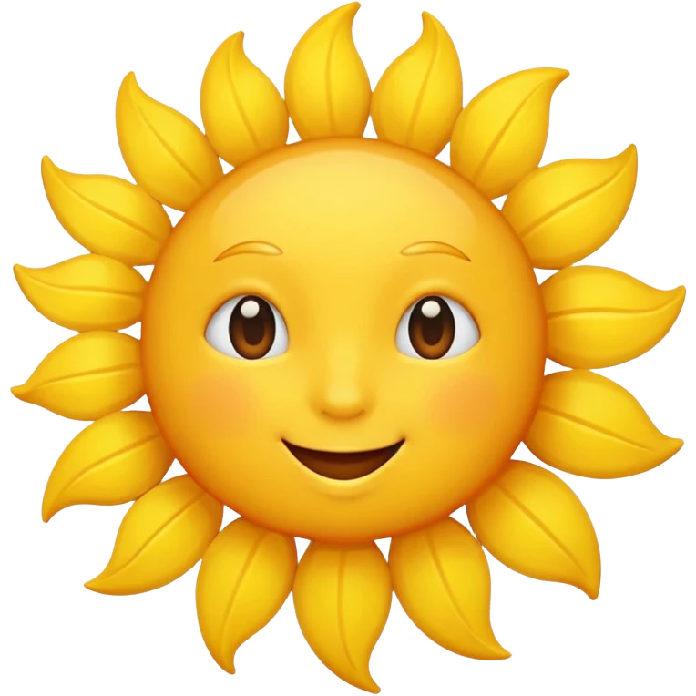 Sunshine mood emoji