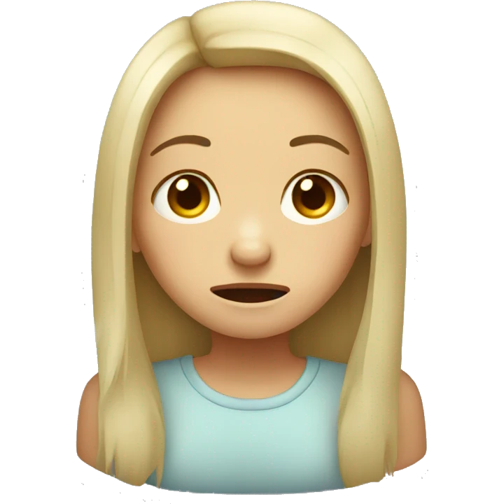 Crying girl emoji