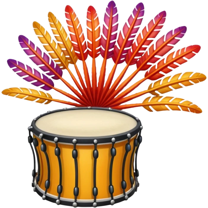feather star playing drum emoji
