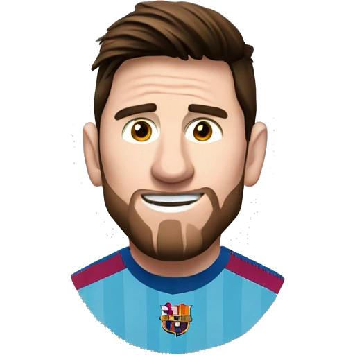 Messi sur un chibrr emoji