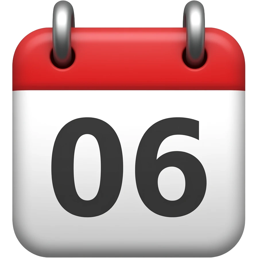 Calendario dia 06 emoji