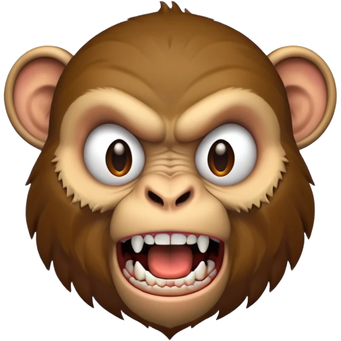 angry monkey emoji