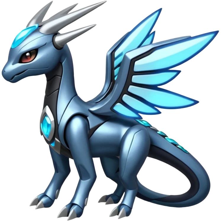 Futuristic Meloetta-Zekrom-Kyurem-Dialga-Suicune-Pteromon-hybrid emoji