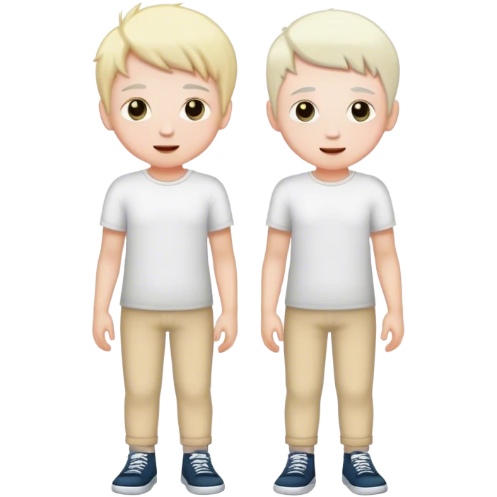 two best friends boys white skin full height emoji