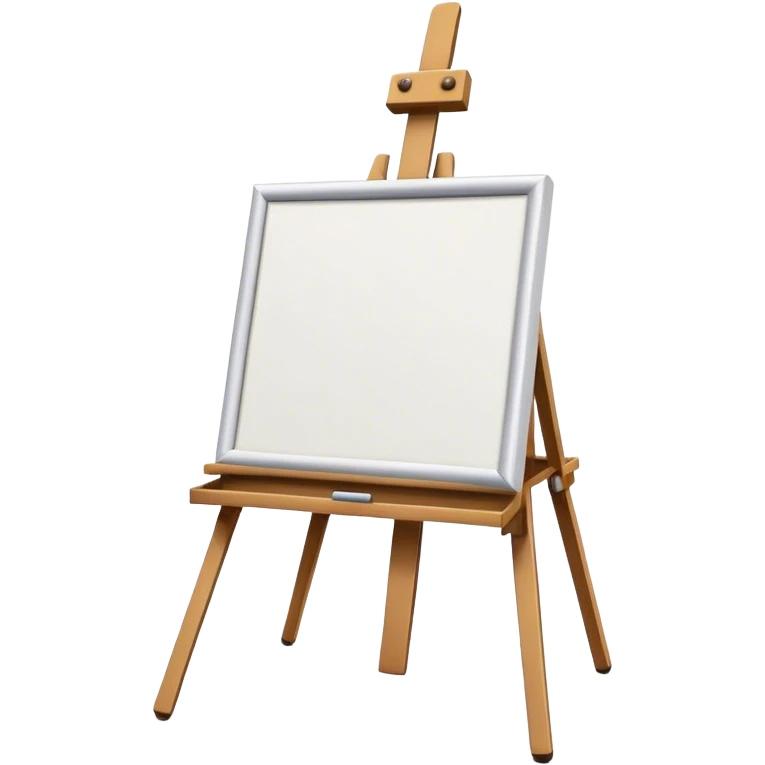 Easel with white canvas emoji