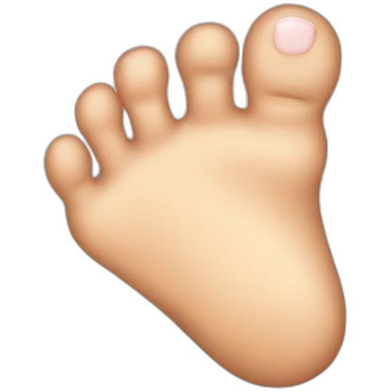 Single toe emoji