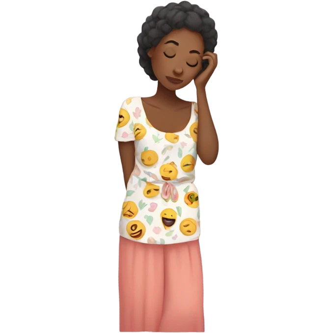 Tired mom wearing mumu  emoji