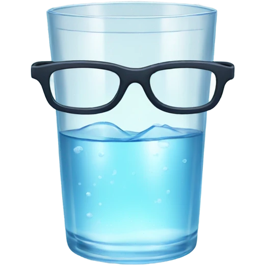 Glasses with water emoji