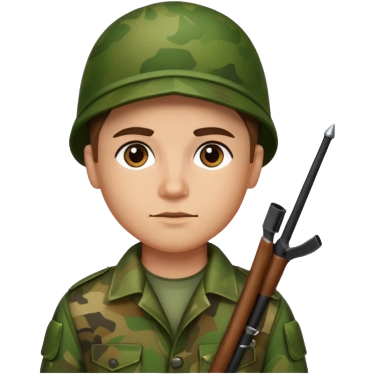 Archer habillé camoiflage emoji