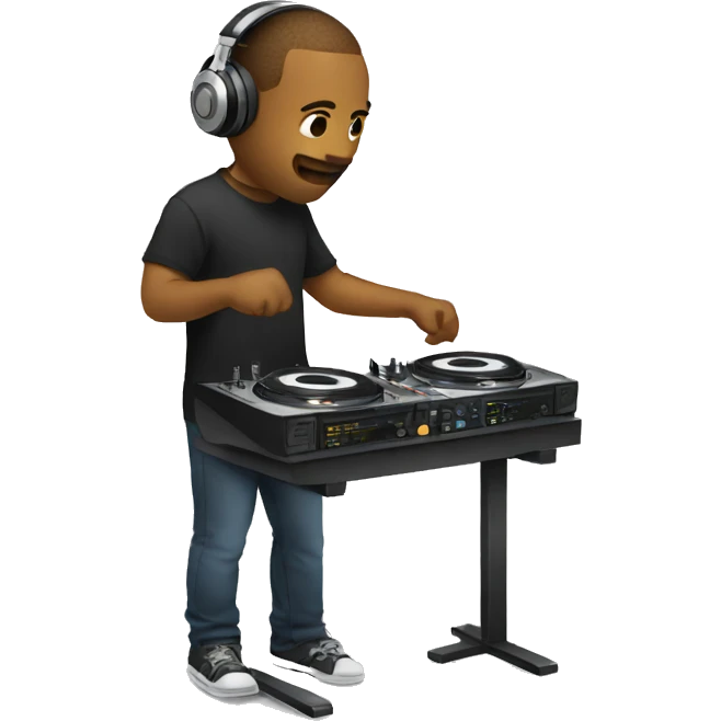 Power stance djing emoji