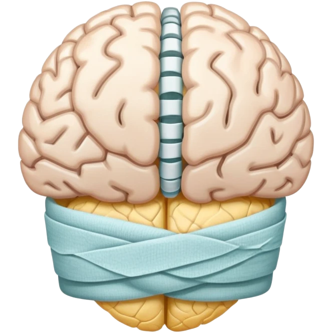 brain wrapped in bandages emoji