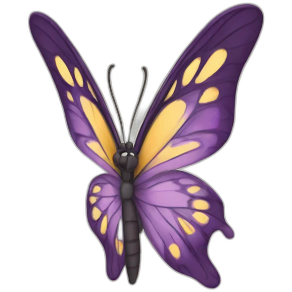 Mariposa riendo emoji