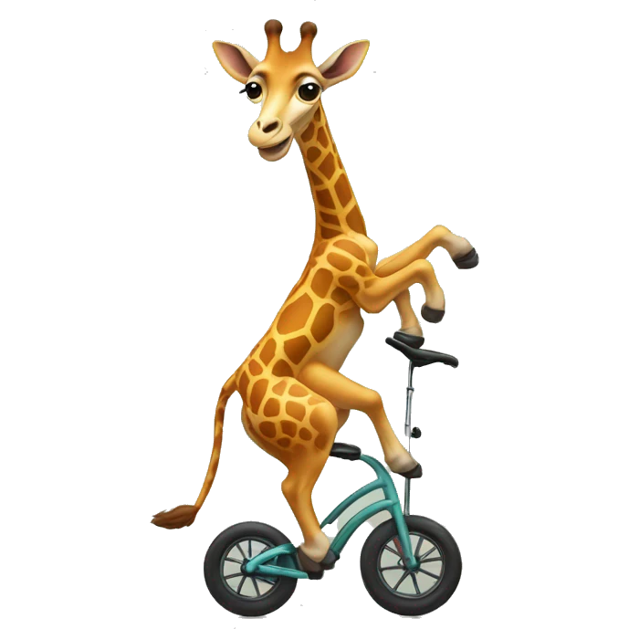 giraf on a unicycle emoji