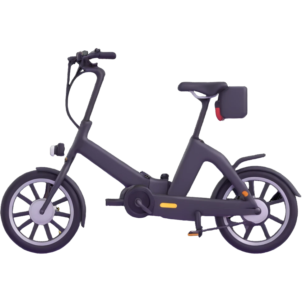 black electric bicycle emoji