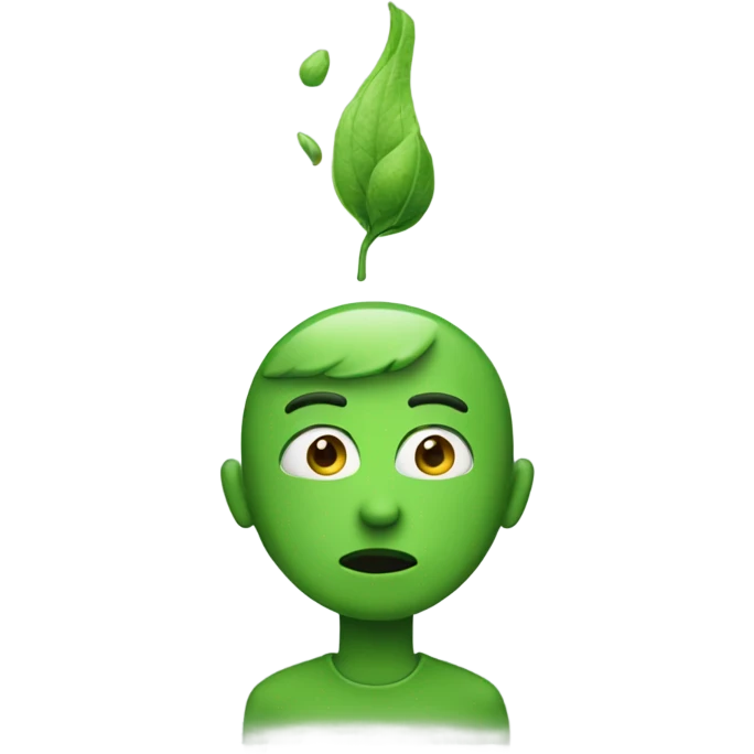 green-smelling person who follows him emoji