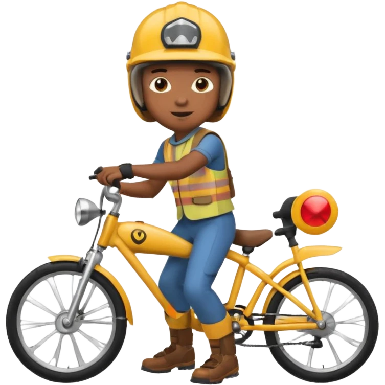 Bike Boy with calling talk emoji  emoji