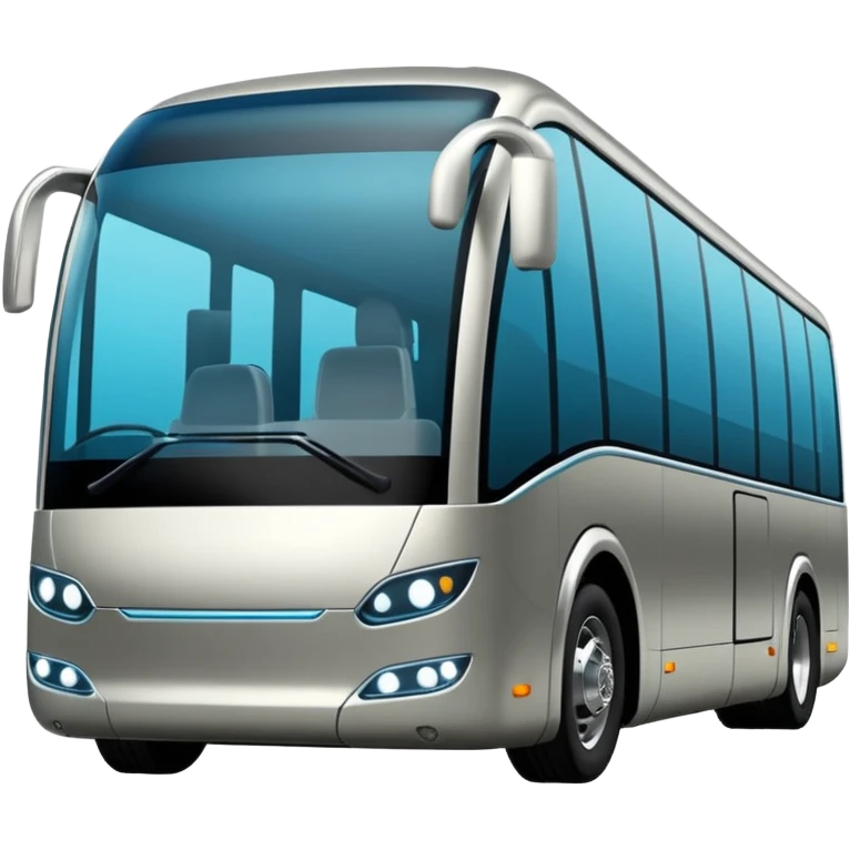 luxury future self driving bus auto vehicle emoji