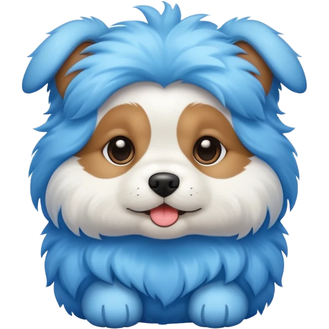 puppy dog blue emoji
