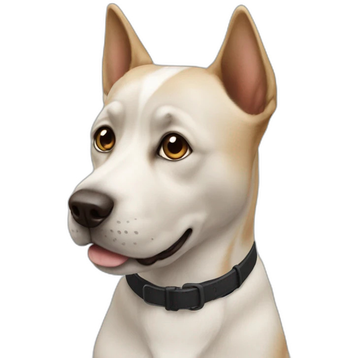 Chat sur un chien emoji