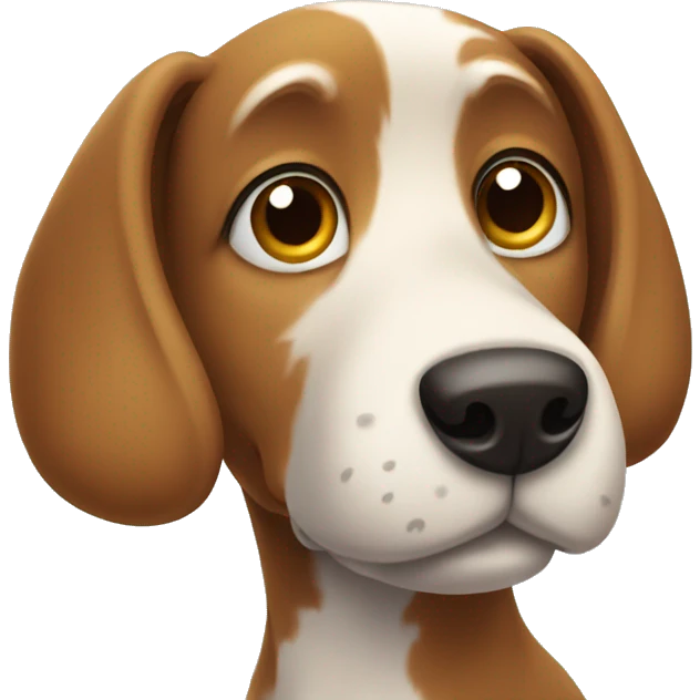 Cartoon dog  emoji