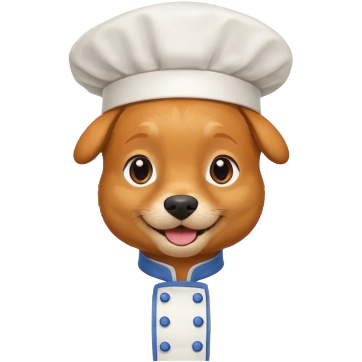 chef ginger dog emoji