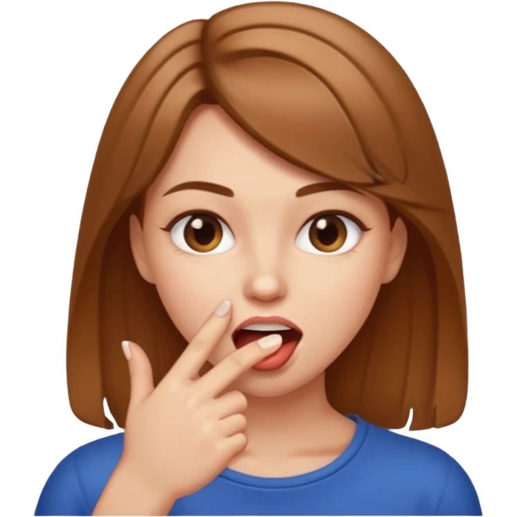 biting her finger emoji