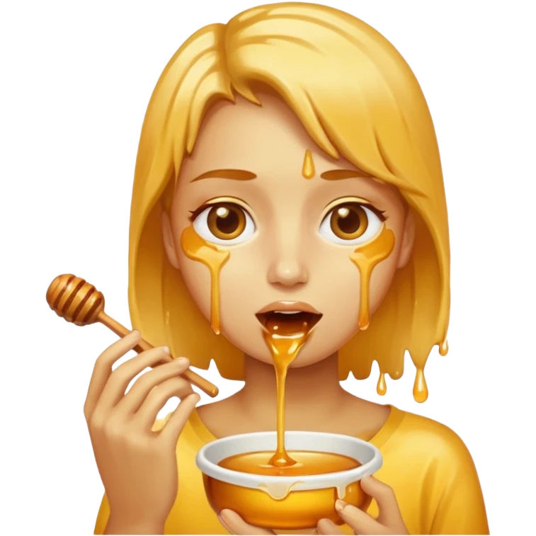 honey eating emoji