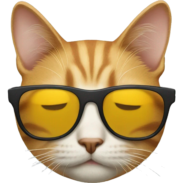 Cat with sunglasses emoji