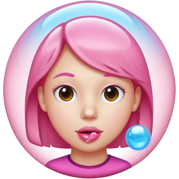 person gum bubble emoji