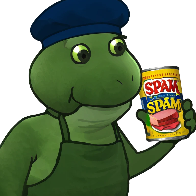 artist painting spam meat emoji