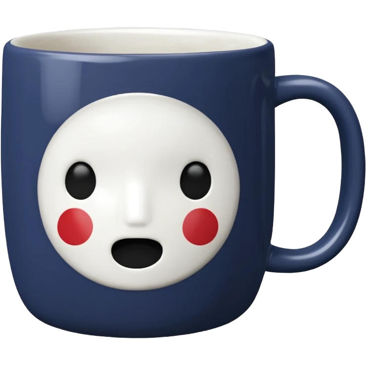 cute mug simplepattern no face emoji