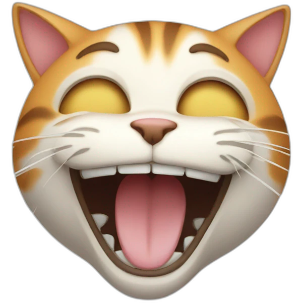 A laughing cat emoji