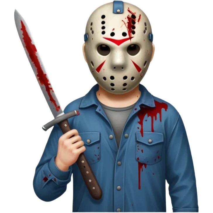 Jason vorheeze with machete emoji