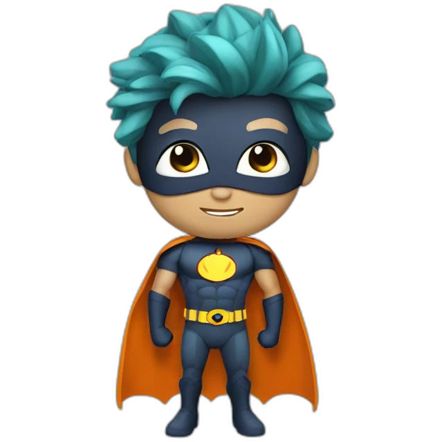 Superhero citrouille emoji