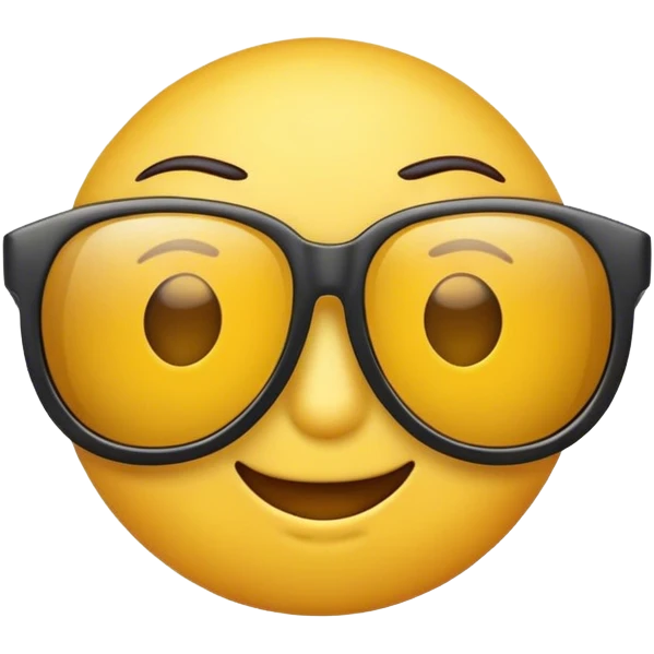Yellow emoji getting off sunglasses emoji