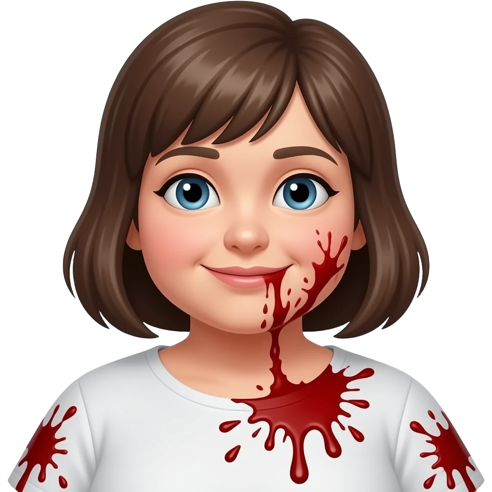 hazme una madre gordisima con mucha sangre emoji