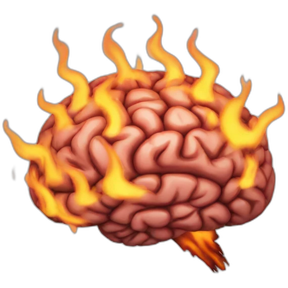 burning brain emoji