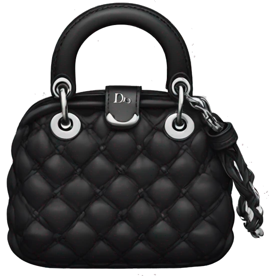 Dior black mini bag  emoji