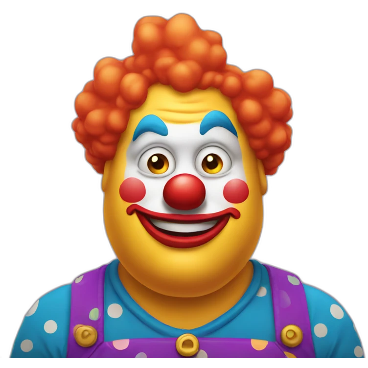 fat clown emoji