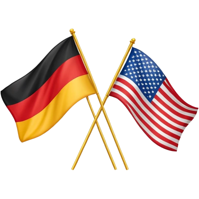 German and American flag mixed emoji