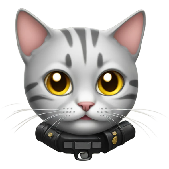 cat with gun emoji