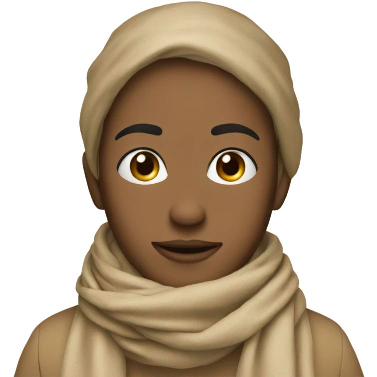 Beige scarf emoji