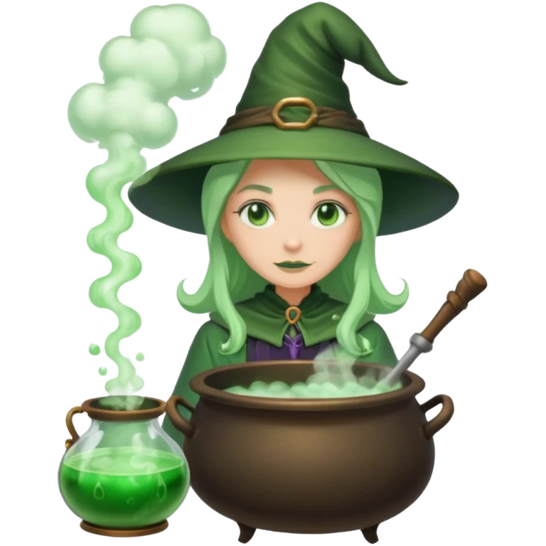 green witch cooking potion emoji