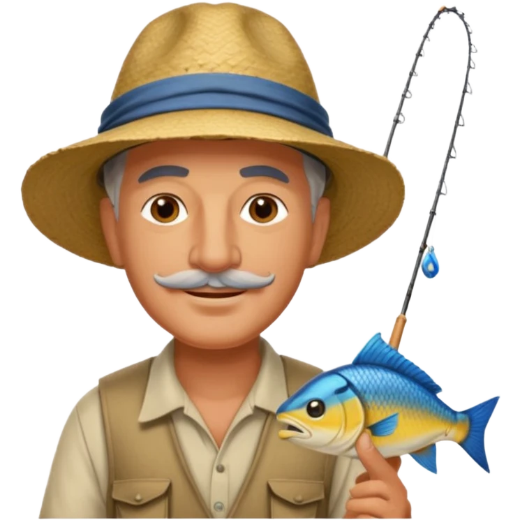 William faulkner fishing. He has caught a pharoah. emoji