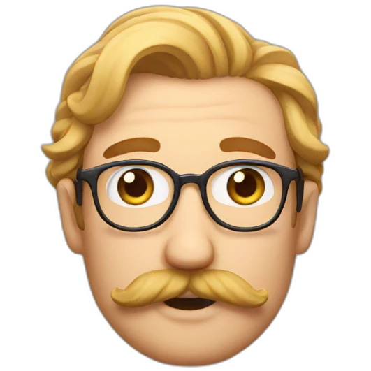 only mustache emoji