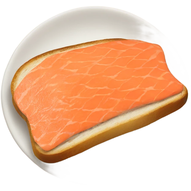 Salmon toast  emoji