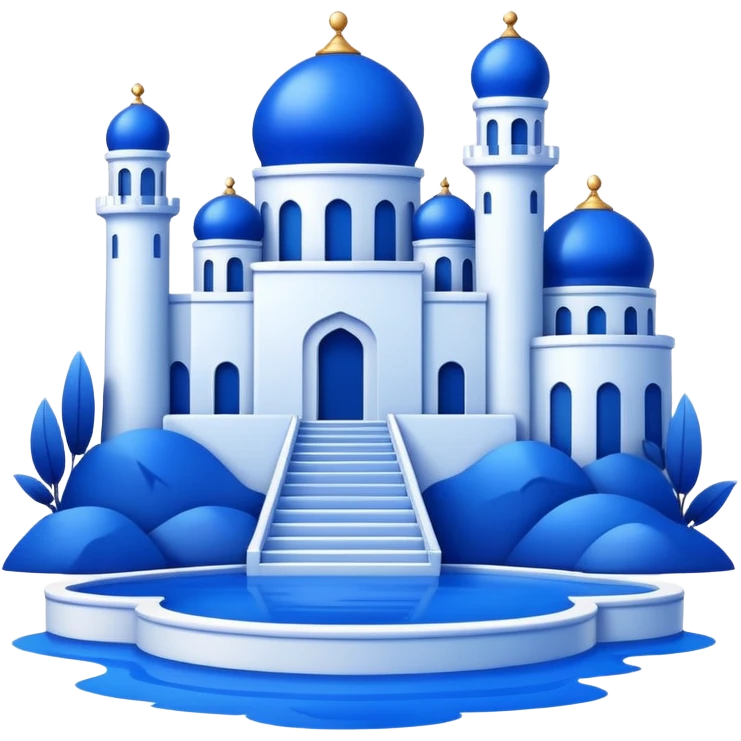 Royal Blue Aesthetic Scenery Deco emoji